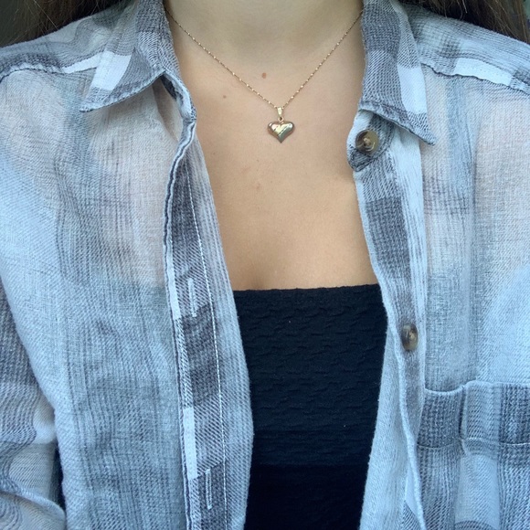 Hollister Grey & White Faded Flannel Shirt !! - Picture 3 of 4